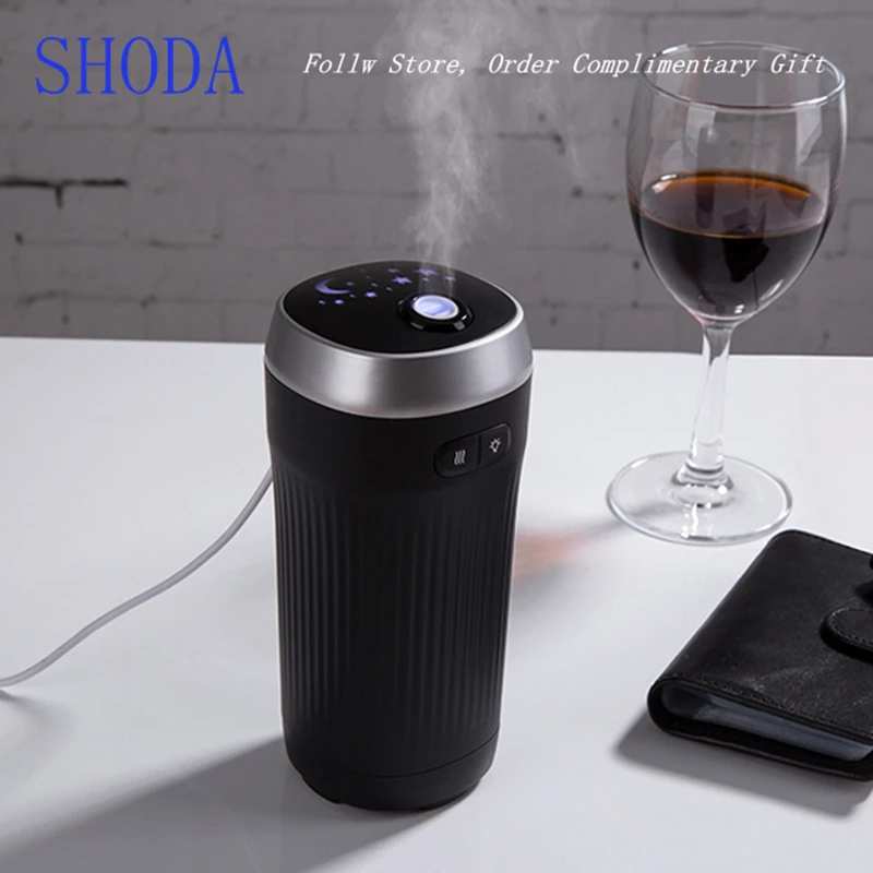 

SHODA Ultrasonic Air Humidifier Essential Oil Diffuser with Electric Aromatherapy USB Humidifier Car Aroma Diffuser