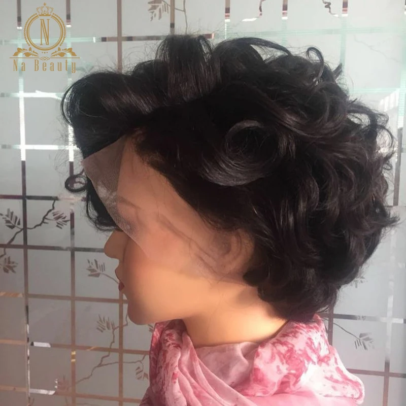 613 blonde short curly wig for black women 8(1)