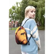 Портативные женские рюкзаки с принтом сумки для покупок рюкзак для путешествий на шнуровке сумка для магазина F42A