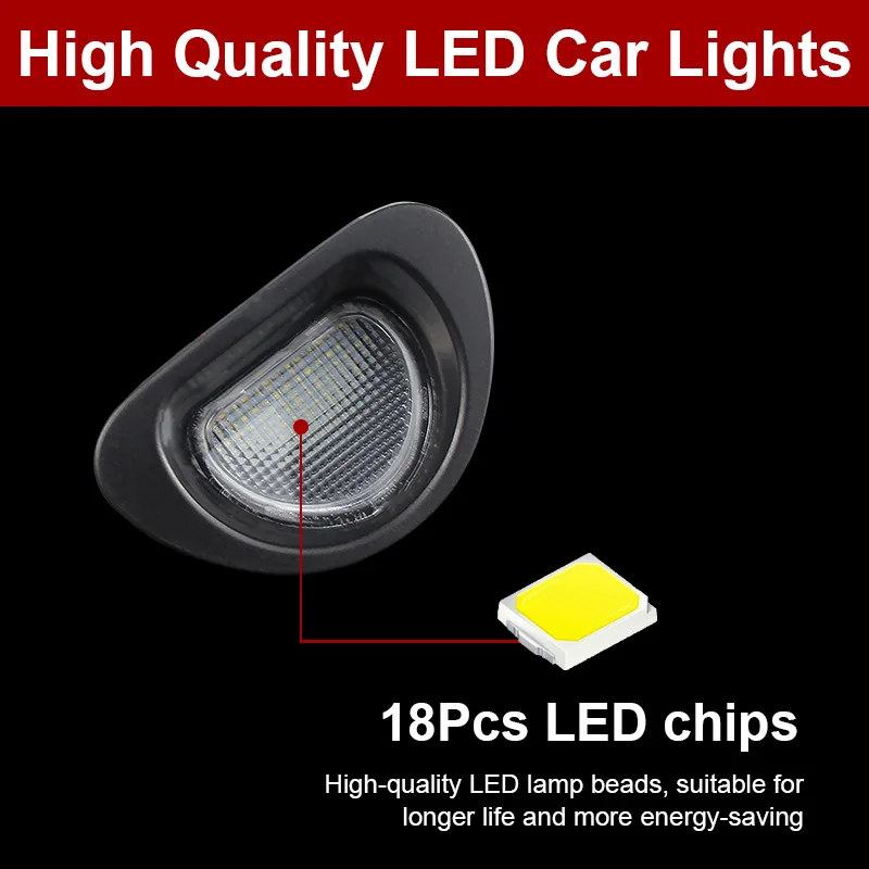 RZG 2x LED De Plaque D'immatriculation Canbus