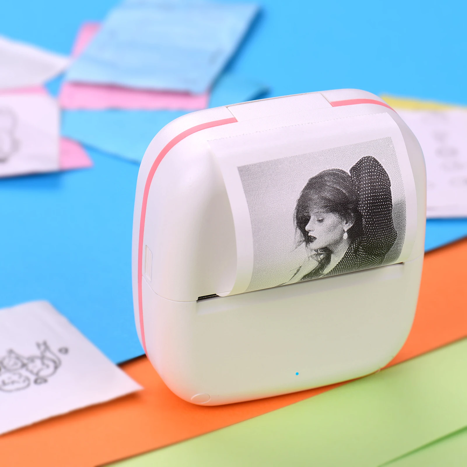 Portable mini printer bt instant printing