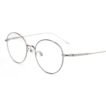 

Pure Titanium Retro Glasses Frame Ultra Light Round Frame Myopia Glasses Women Fashion Personality Glasses Frame Male