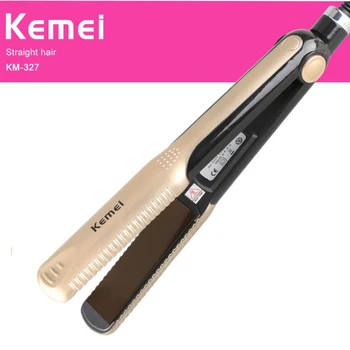 

KEMEI Hair Straightening Irons Electric Hair Straightener Fast Heating Flat Iron Lady Multifuntional Hair Styling Tools KM-327