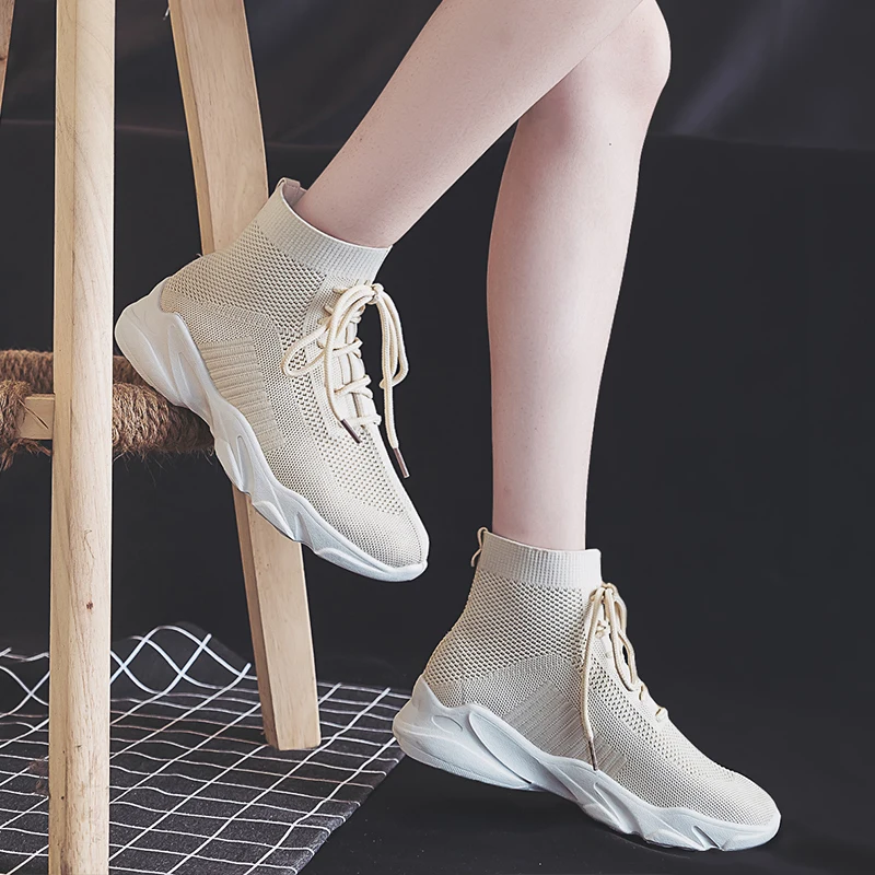 Weweya/женские носки; кроссовки; коллекция года; высокие кроссовки для бега с сеткой; удобная обувь для девочек; цвет розовый; спортивная обувь для спортзала, фитнеса; женские кроссовки