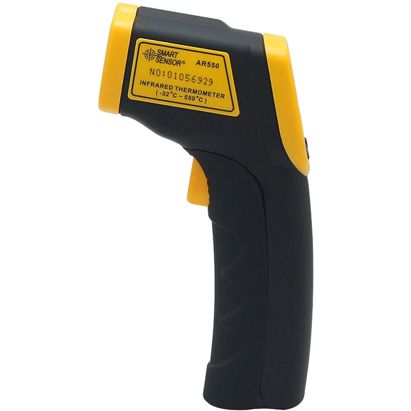 Smart Sensor AR550 Non contact IR Digital Infrared Thermometer -32~550C(-26~1022F) Point Gun Pyrometer Temperature Tester