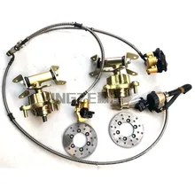 DIY картинг детская коляска ATV UTV дисковый тормоз поворотные кулаки шпинделей 110/10 ступицы колеса фланцы тормозные насосы