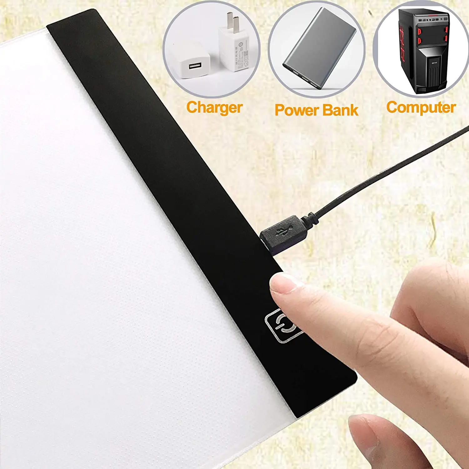 A3 Drawing Tablet Board USB Powered Dimmable LED Light Pad For Drawing,Tracing,Diamond  Painting Accessories Pen Stand Tray - AliExpress