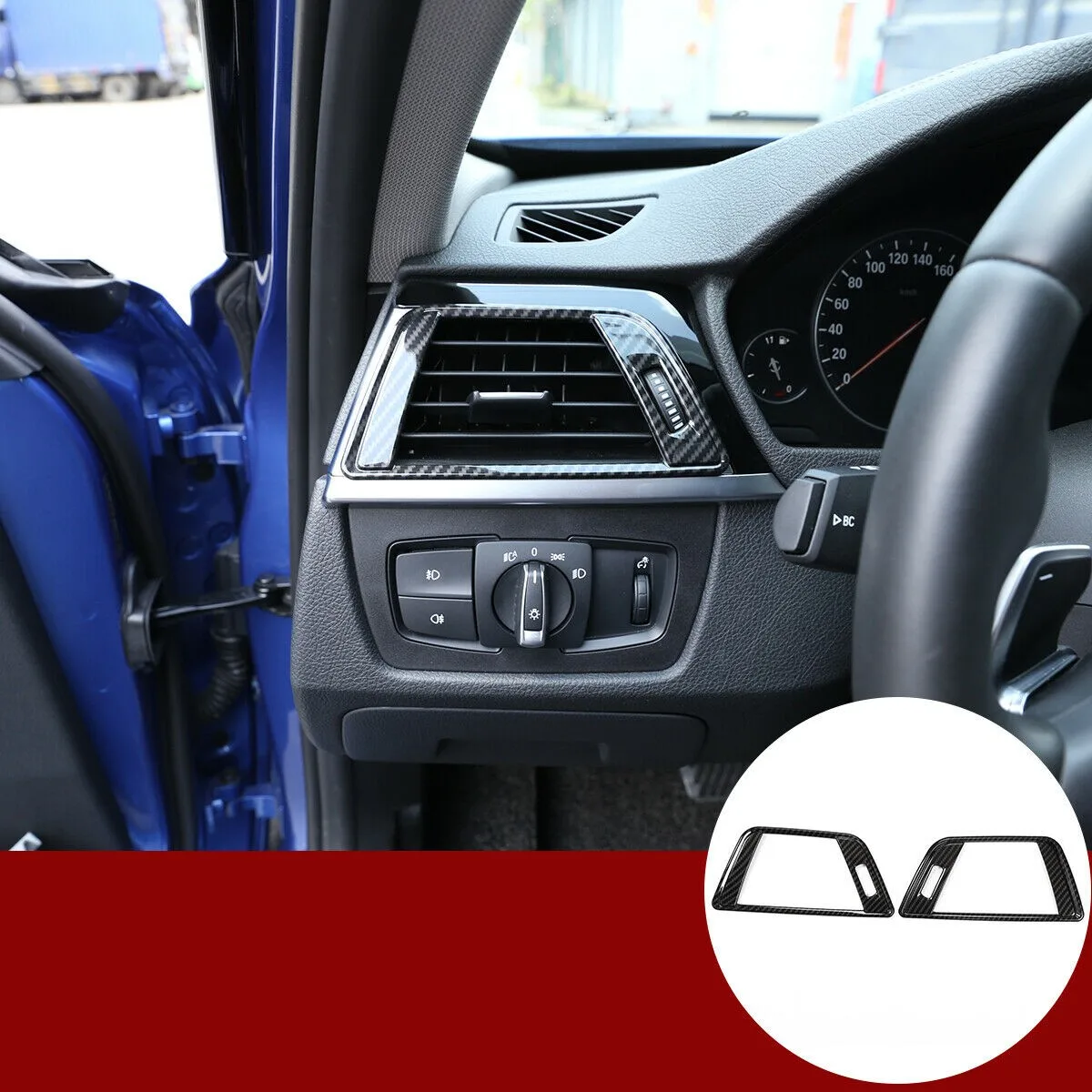 

Parts Cover Trim Side Black Car Styling F32 F33 3 4 Serie Accessories Air Vent Outlet Carbon Fiber F30 F31 Durable