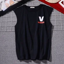 Уличный жилет, Мужская футболка в японском стиле, Ретро стиль, большой v-образный вырез, без рукавов, мужские повседневные спортивные футболки, весна и лето Ba