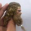 Busto de cabeza de Thor a escala 1/6 con pelo Real, edición decadente de bigote para muñeca Phicen Toys de 12 pulgadas, colección de Juguetes ► Foto 3/4