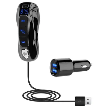 

Bluetooth 5.0 Hands-free Car Kit FM Transmitter MP3 Player PD3.0 Fast Charging Support TF Card U Disk Playback