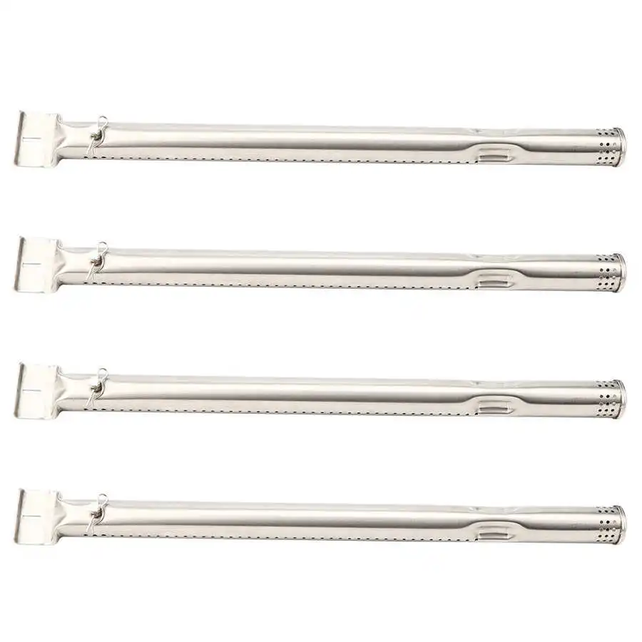 4Pcs Stainless Steel Grill Burners Tube BBQ Grill Parts Replacement Accessories Fit for Charbroil Cookware Accessories