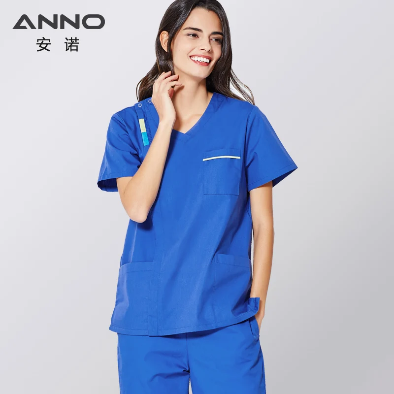 ANNO-طقم تمريض للرجال والنساء ، زي تمريض ، ملابس ز...