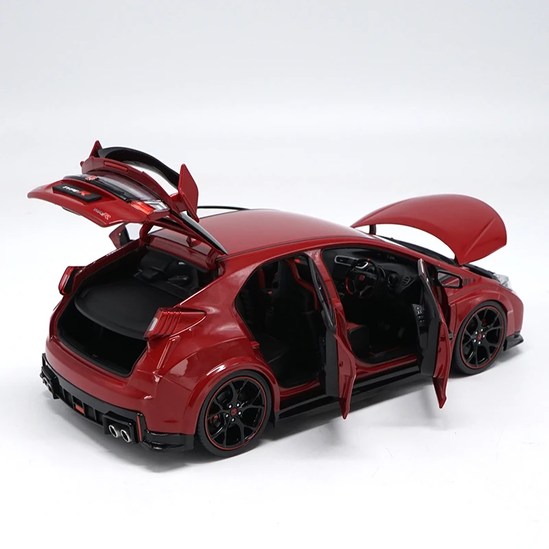 1:18 Honda Civic Тип R литье под давлением Модель автомобиля игрушки Металлическая Модель автомобиля оригинальная коробка