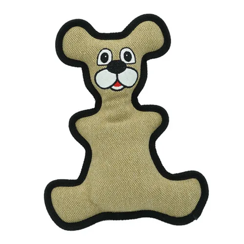 Pet Voice Toys Bite Resistant Furry Canvas Denture Interactive Dog Molar Puppy Golden Mulla Brado Denture Cleaning - Цвет: A dull yellow Leopar