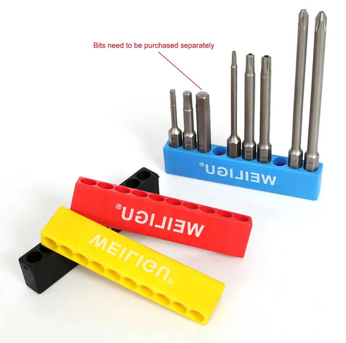 2Pcs Plastic Screwdriver Holder 1/4(6.35mm) Hex Hand Shank Screwdriver Bits Storage Strip Tools Accessories top tool chest