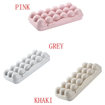 

Kitchen Plastic Egg Storage Box Food Container Organizer Boxes for Storage Single Layer Egg Crisper boite rangement cuisine J20