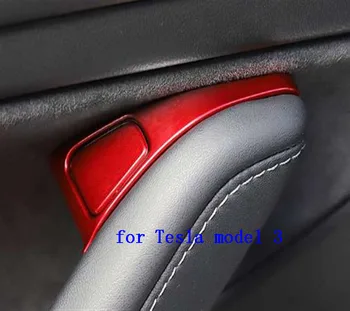 

Car Door Unlock Buttons Decoration Cover Protective Trim For Tesla Model 3 Interior Accessories