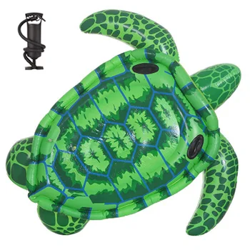 

Inflatable Joust Swimming Float Raft Swimming Toy Turtle Float Row Water Sport Plaything For Children Adult Party With Inflator