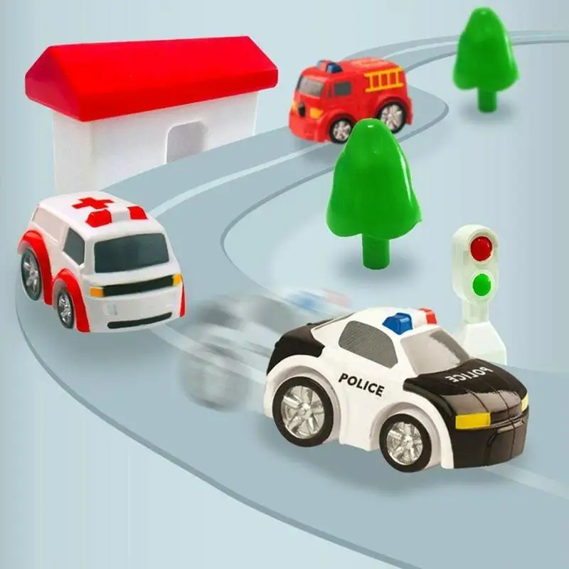 Приключения железнодорожная машина комбинация инерционный контроль транспортного средства, проходящего через Приключения трек детские игрушки-пазлы подарки