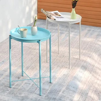 

Nordic modern minimalist round mini creative small coffee table corner table simple bedside round small side table