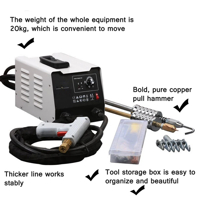 Pulse Meson Intelligent Sheet Metal Repairing Machine Inverter Intelligent Control Welding Portable Manual Shaping Machine