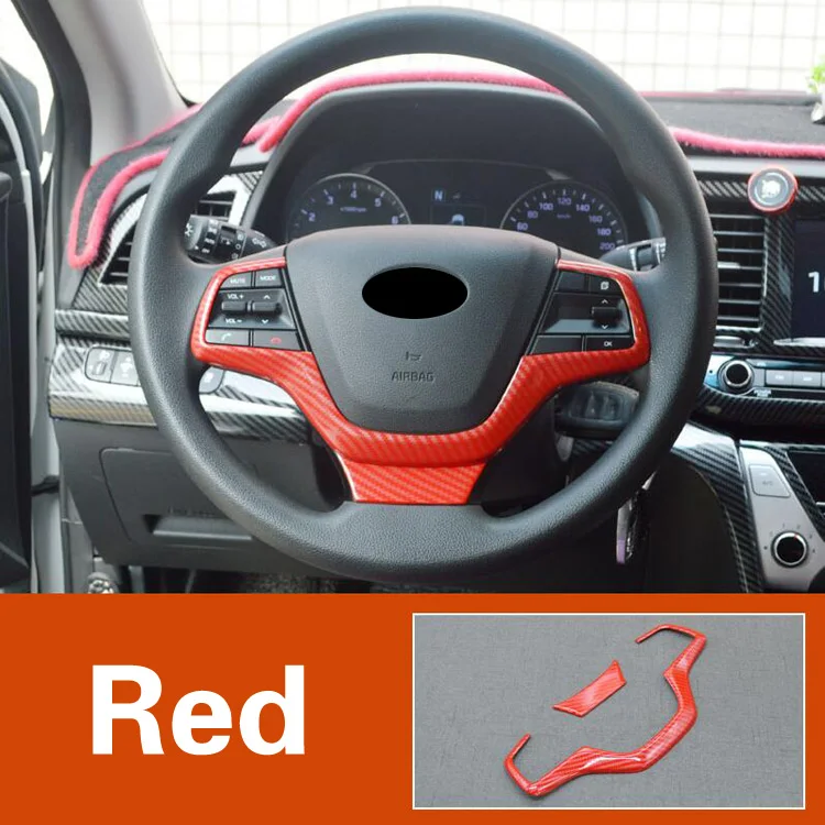Накладка на руль из углеродного волокна для hyundai Elantra Sport накладки на интерьер
