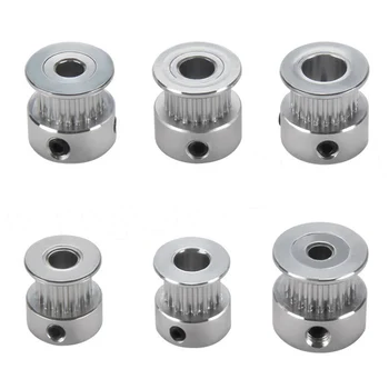 

3D Printer Parts GT2 Timing Belt Pulley 16 Tooth 2GT 20 Teeth Aluminum Bore 5mm 8mm Synchronous Wheels Gear Part For Width 6mm