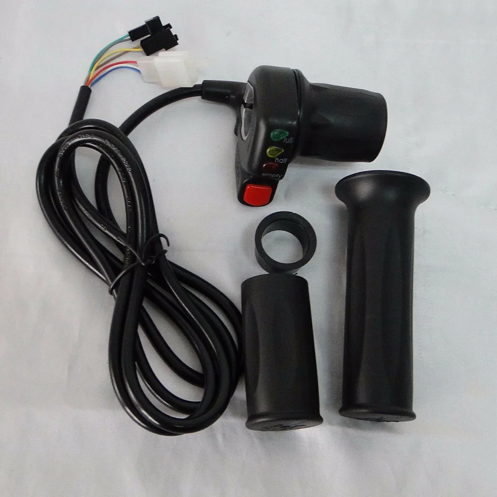 

24/36/48V Half-Twisting Gas Throttle Handlebar Grips LED Display Meter Scooter.