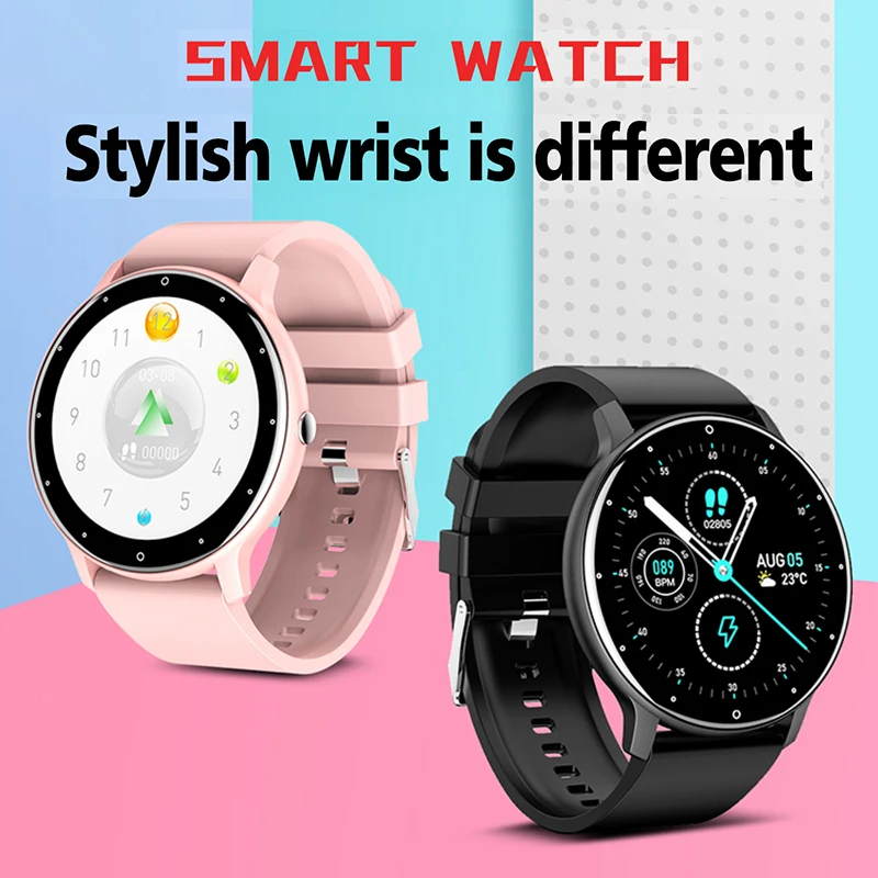 LIGE-2021-New-Full-touch-screen-Smart-Watch-Woman-Sport-Heart-Rate ...