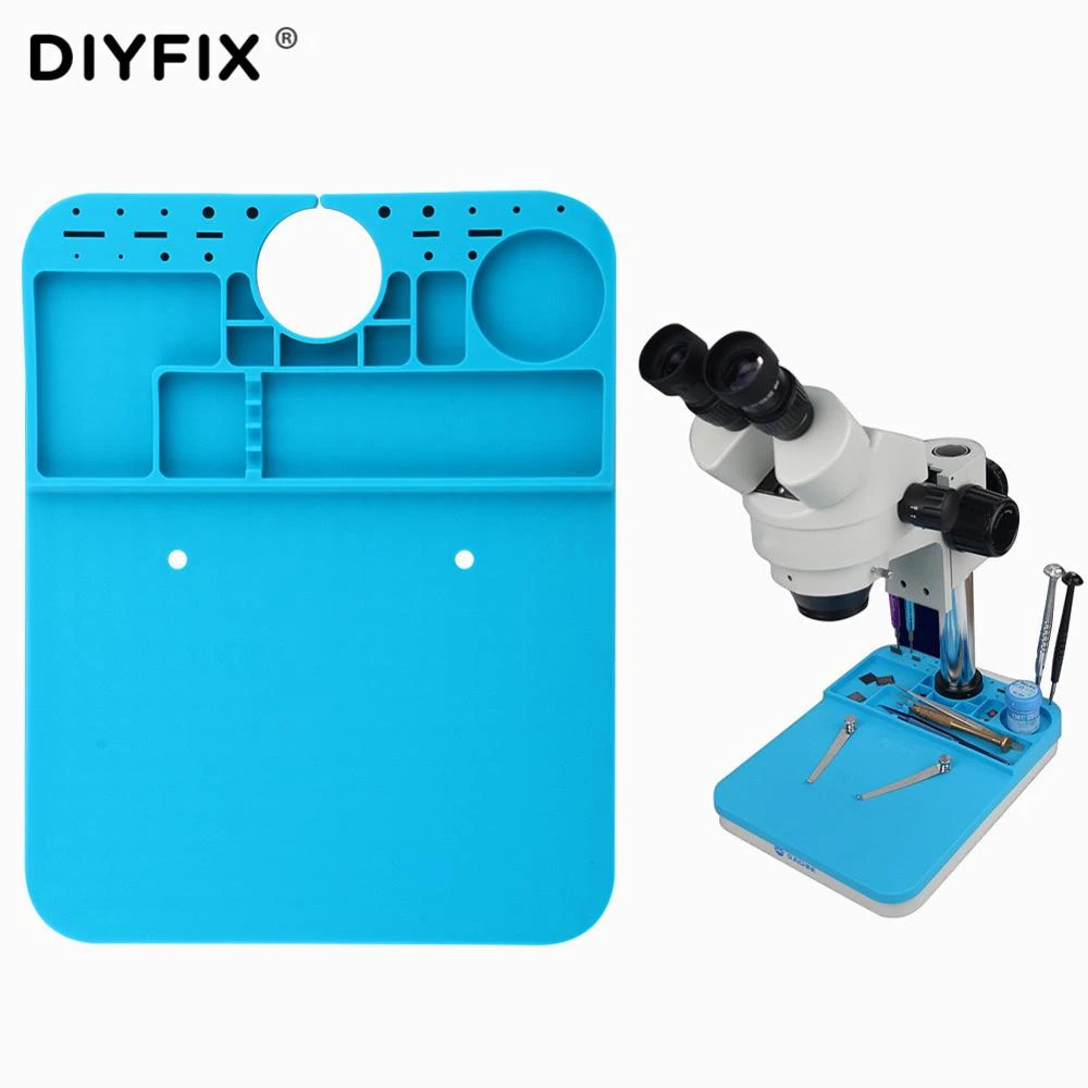 Heat Insulation Silicone Pad Microscope Desk Mat Maintenance Platform for Microscope BGA Soldering Repair Station Tool Good Quality Heat Insulation Silicone Pad Microscope Desk Mat Maintenance Platform for Microscope BGA Soldering Repair Station Tool Good Quality