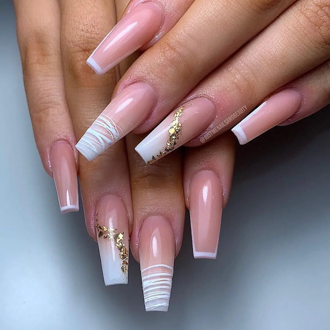 12 color gold foils Nails glitter random aluminum flakes paillette chip Nail design shinny sparkles Nail art decoration