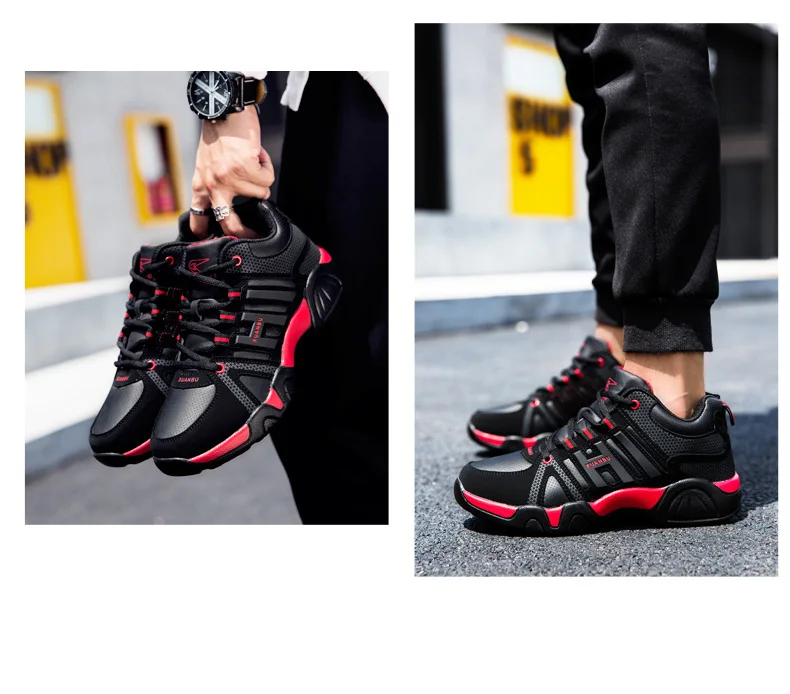 Winter Men Women Running Sport Shoes Plus Size 36-48 Athletic Trainers With Fur Comfortable Training Sneakers Unisex Runners
