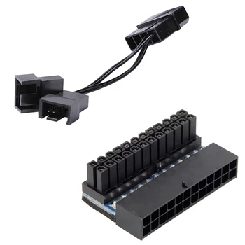 

2 Pcs Computer Accessories: 1 Pcs Controller Cooler Pl-12025 120 Mm Led Fans & 1 Pcs 24 Pin Cable Connector