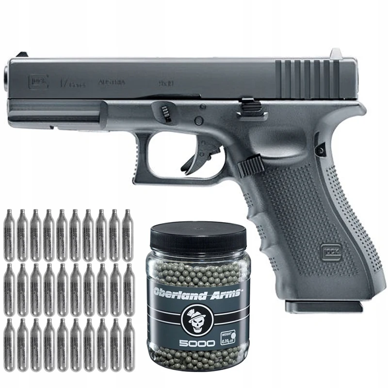 B Glock 17 Gen4 30x CO2 Bb пневматический пистолет воздуходувка (комплект) пулевой
