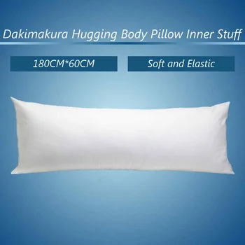 

180x60cm Long Hugging Body Pillow Inner Insert Anime Body Pillow Core White Pillow Interior Home Use Cushion Filling