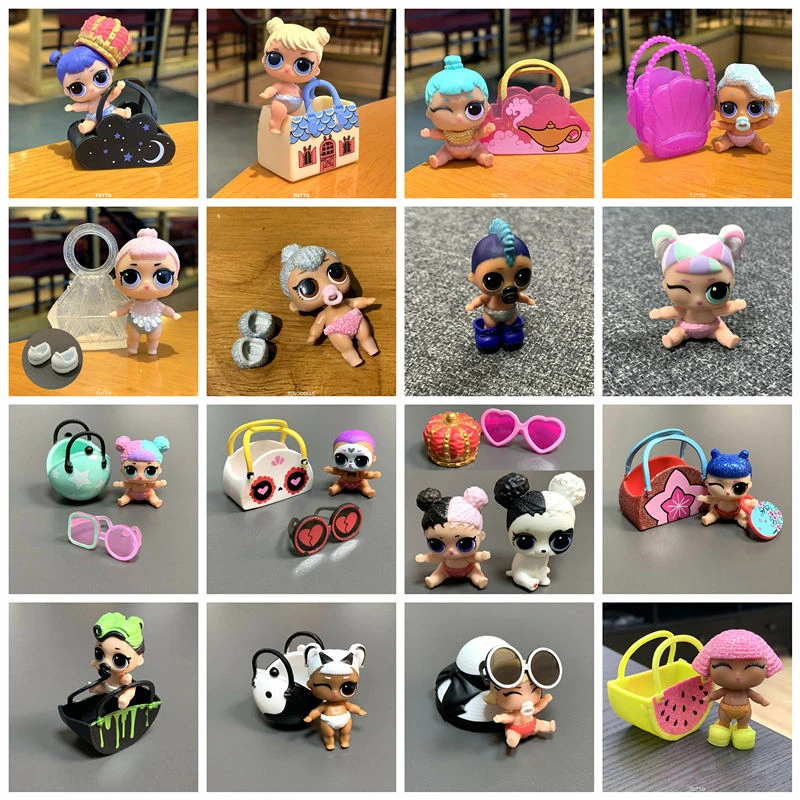 LiL Sisters Dolls Lil Kitty Queen/Unicorn/Punk Boi Boy with Bag Shoes Accessories Toys Kids Xmas Gifts generation dolls