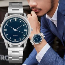 

Fashion Stainless Steel Belt Watch for Men Golden Belt Quartz Business Women Watches
