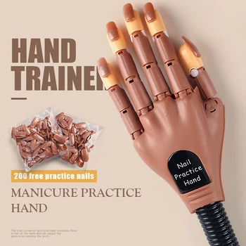 

Lidan Prosthetic Fake Hands Model For Nail Art Making Exercises Painting Tools Training Manicure For Beginner Practice Equipment