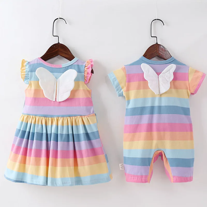 girls rainbow jumpsuit