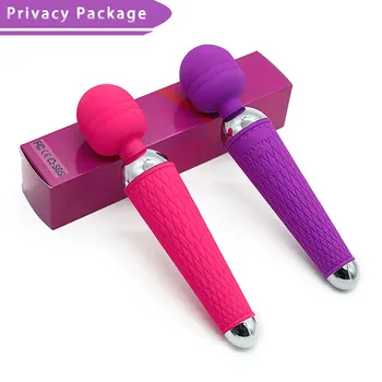 Powerful Oral Clit Vibrators for Women USB Charge AV Magic Wand Vibrator Massager Adult Sex Toys for Woman Vibrateur Masturbator 6