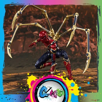 

CMT Origianl Bandai Iron Spider FINAL BATTLE" EDITION (Avengers / End Game) SHF Action Figure Anime PVC Toys Figure