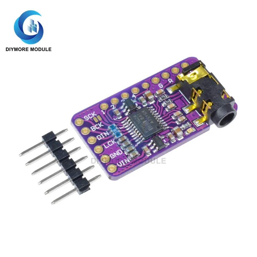 PCM5102 аудио DAC декодер плата I2S интерфейс с 3 5 мм AUX Jack музыкальный плеер динамик