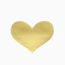 Золотое сердце этикетки, точечные этикетки, Конверты уплотнения, подарочные этикетки, свадебные наклейки 720 шт./лот