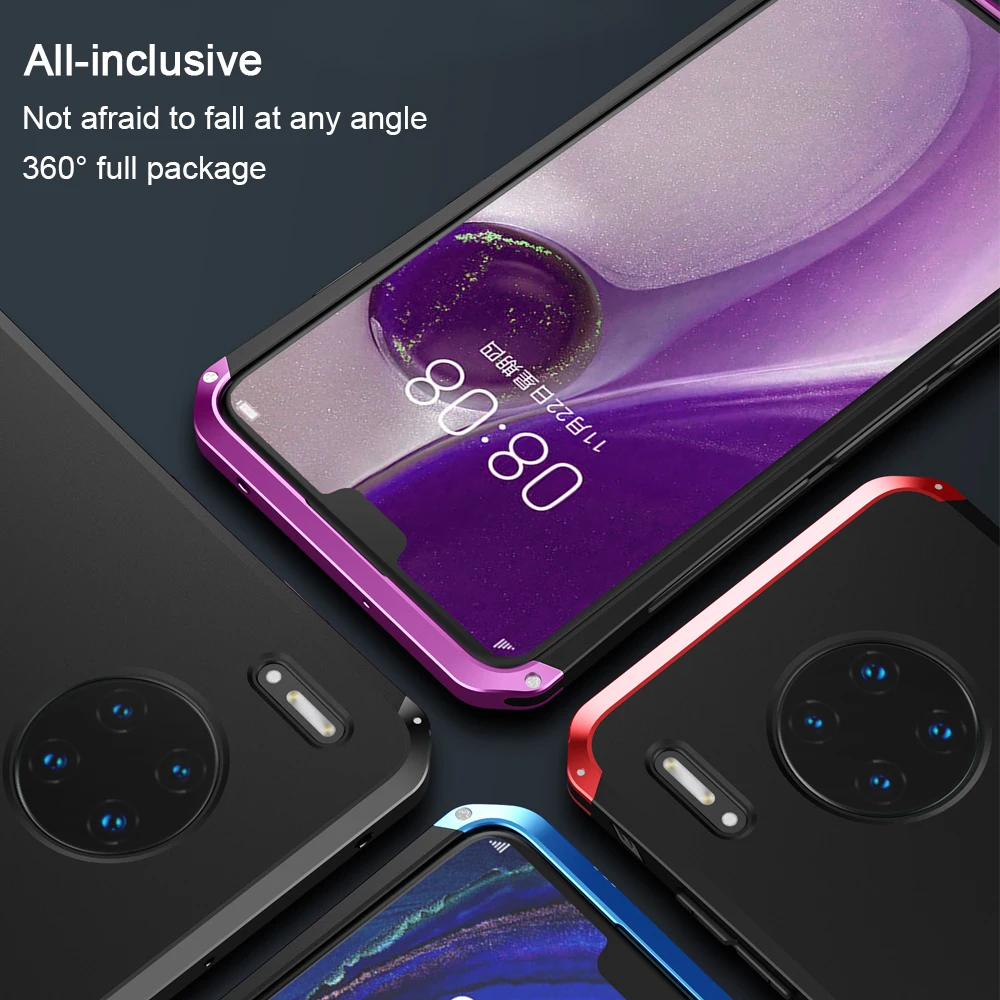 OLLIVAN сверхпрочный металлический алюминиевый чехол для huawei P20 Mate30 Pro чехол противоударный чехол для huawei P30 Honor V20 защитный чехол