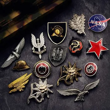 

New Arrival German Silver Gold Iron Cross Badge Men Women Vintage Shirt Hat Badge Armband Top Quality Military Accessories