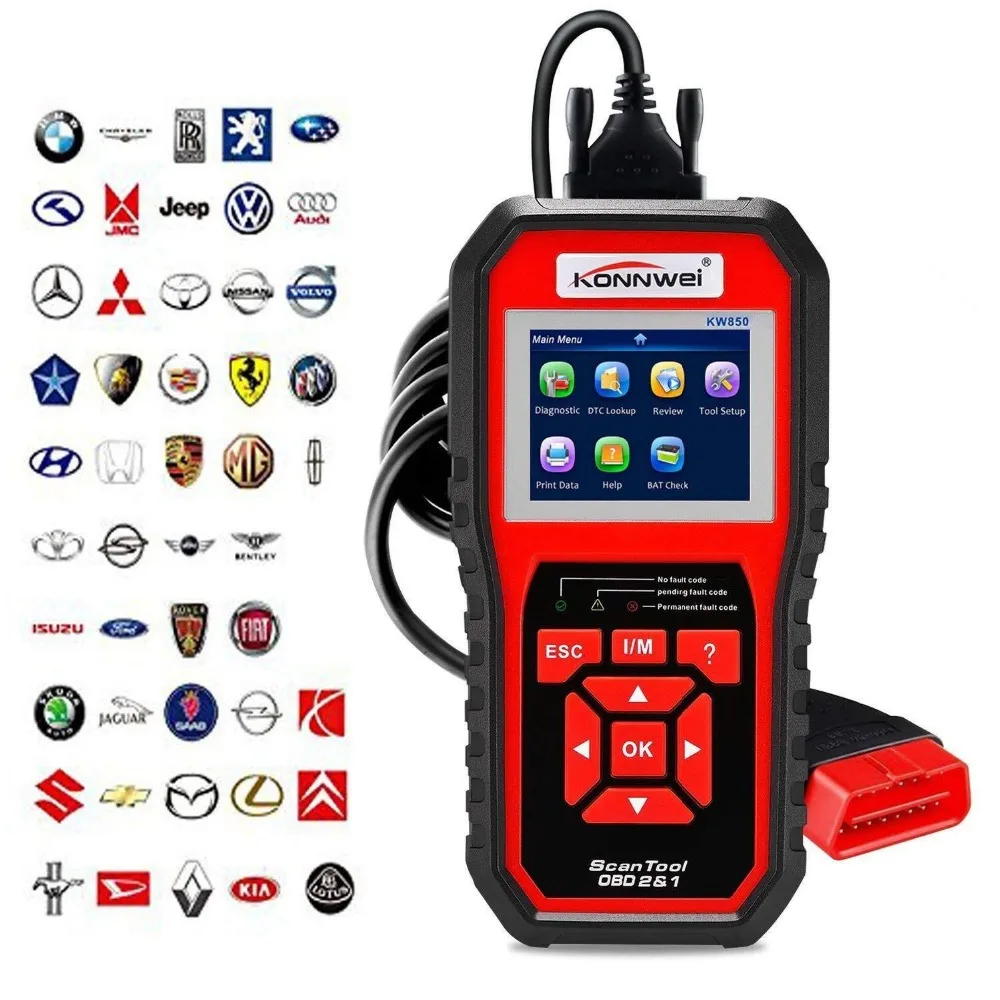 KONNWEI KW850 Auto Scanner Diagnostic OBDII OBD2 EOBD Lecteur Code Scanner NEW Z