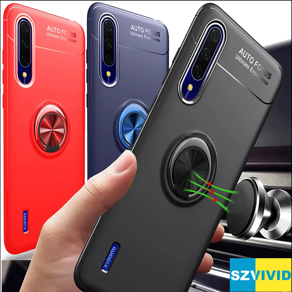 Автомобильный Магнитный чехол для Xiaomi mi A3 mi A3 CC9e CC9 кольцо пальцевый держатель Магнитный чехол