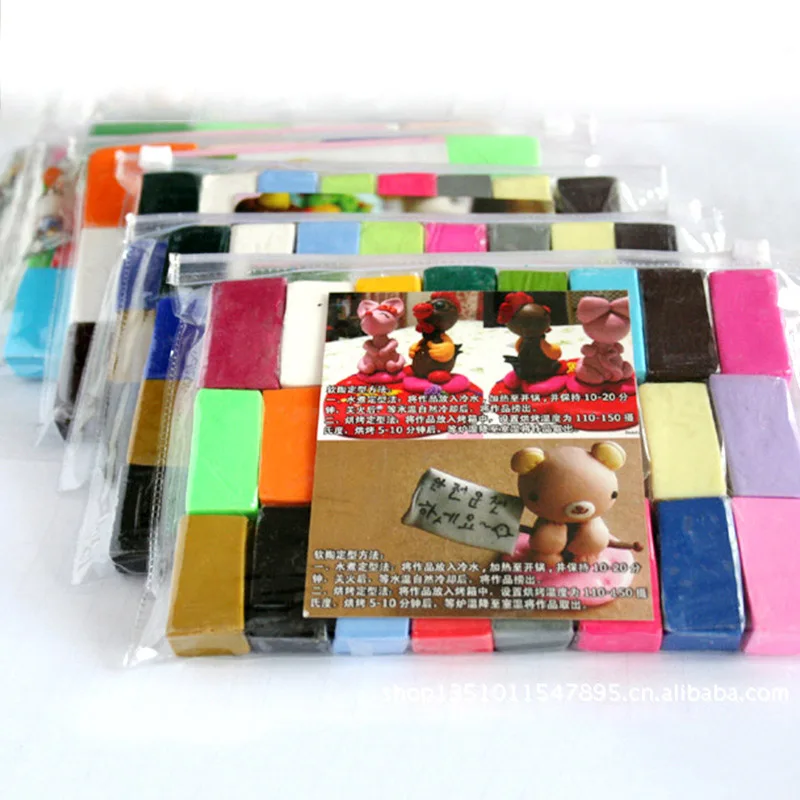 

32 Color Set Soft Clay Mud Ultralight Color Clay Polymer Clay Toy Puzzle Handmade Rubber Color Mud Intellectual Development