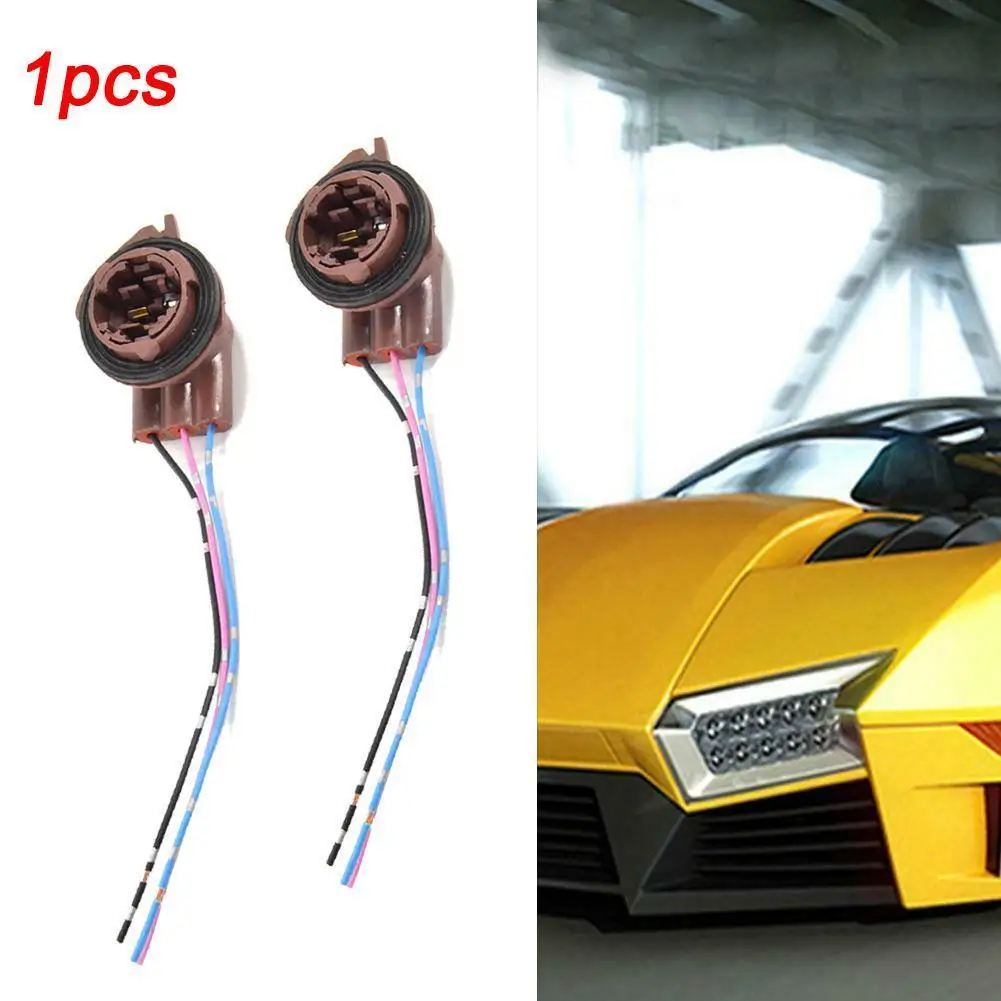 1pcs 3157 4157 Lamp Socket Adapter Cable Plug Bulb Signal Wire Brake Light Turn Connector Harness A1O6 |